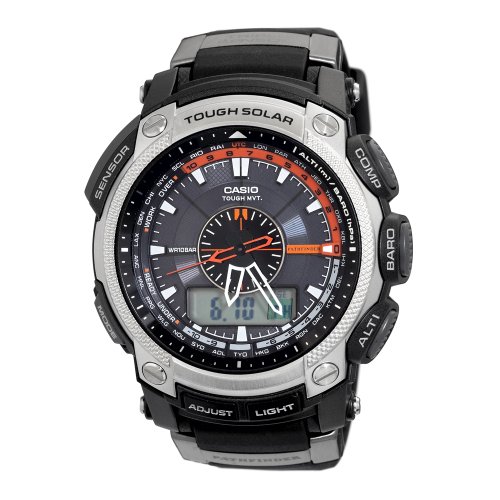 Buy Best Casio Men's PAW5000-1 Pathfinder Solar Power Blue Dial Watch lowest price on sale