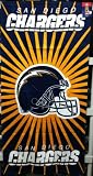 NFL San Diego Chargers Sunburst Fiber Reactive Beach / Bath Towel