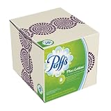 Puffs Plus Lotion Facial Tissues; 24 Cubes; 56 Tissues per Box (Pack of 24) (Packaging May Vary)