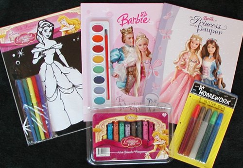 Childrens Toyshop  Toys : Barbie Princess Arts & Crafts Set