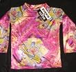 Bonnie & Clyde Long Sleeve Children's Rashguard Rash Guard in Pink Print (Sizes 4-16)