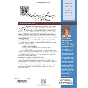 26 Italian Songs and Arias: Medium Low Voice