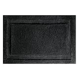 InterDesign Design Spa Rug, Black, 34 Inch X 21 Inch