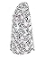 G MED Women's Printed V Neck 2 Pockets Fashion Scrub Top
