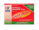Search : Quality Choice Children's Non-aspirin 80mg. Fever Reducer/pain Reliever Watermelon Quick Melts Tablet 30 Count ,  Boxes (Pack of 6)