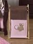 Baby and Kids Clothes Laundry Hamper for Pink and Chocolate Teddy Bear Bedding