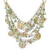 Filigree Short Bib Necklace - Multi