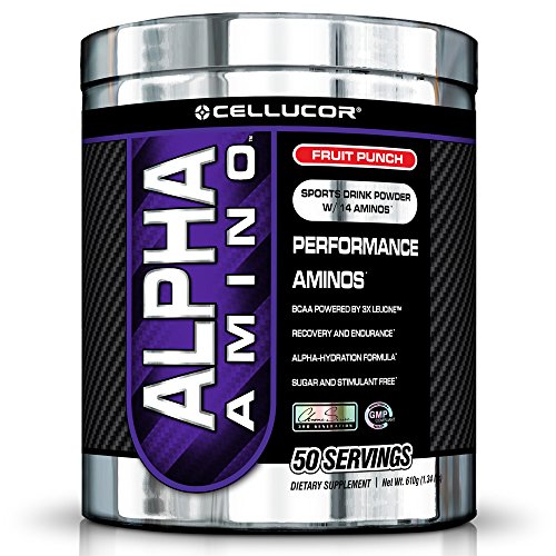 Cellucor Alpha Amino Acid Supplement with BCAA, Fruit Punch, 1.34 Pound