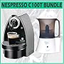 Nespresso Espresso Machine C100T Essenza Single-Serve Outfit with Milk Frothing Unit