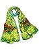 Dahlia Women's 100% Luxury Long Silk Scarf - Van Gogh's Art Collection