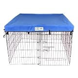 Pet Supplies : 4' x 4' GoGo Exercise Pen UV Cover Royal Blue