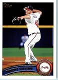 2011 Topps Baseball Card # 505 Tommy Hanson - Atlanta Braves - MLB Trading Card (Series 2) in a Protective Screwdown Case