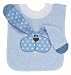 Mullins Square Blue Bunny Teether Bib
