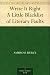 Write It Right A Little Blacklist of Literary Faults