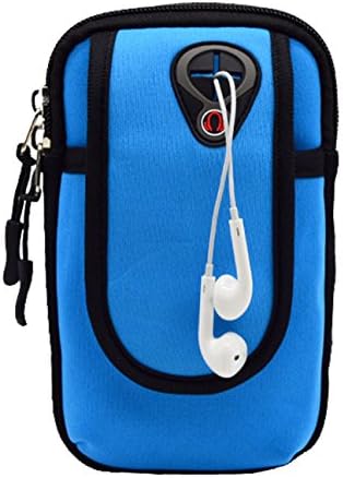 LongPal Outdoor Sport Portable Waterproof Arm Bag With Key,Money,Card,Cellphone Holder,Earphone Hole,Perfect For Cellphones Less Than 5.8",Blue