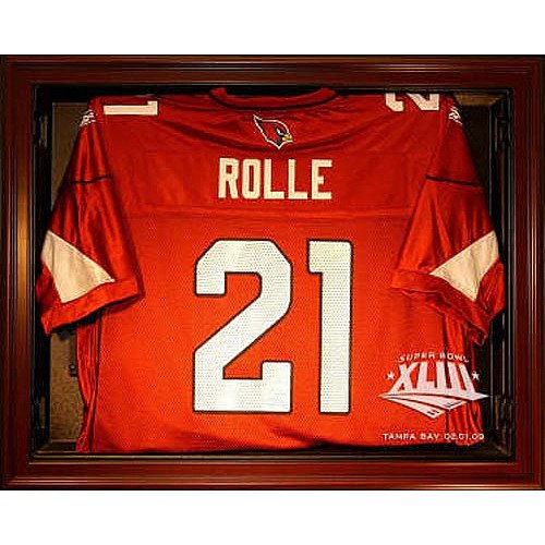 Caseworks Arizona Cardinals Super Bowl XLIII Mahogany Removable Face Jersey Display Case