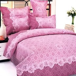 Blancho Bedding - [Black Tea Story] 100% Cotton Comforter Cover/Duvet Cover Combo