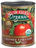 Muir Glen Organic Crushed Tomato with Basil, 28-Ounce Cans (Pack of 12)