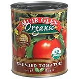 Muir Glen Organic Crushed Tomato with Basil, 28-Ounce Cans (Pack of 12)