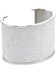 Rebecca "Half Moon" White Bronze Shimmering Cuff (medium)