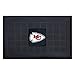 FANMATS 11447 Kansas City Chiefs Heavy Duty Vinyl Medallion Outdoor Door Mat - 19.5in. x 31in.