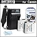 2 Pack Battery And Charger Kit For Canon Powershot Elph 130 IS, ELPH 115 IS, A2600, A2500, Elph 110 HS, Elph 320 HS, A2300 IS, A2400 IS, A3400 IS, A4000 IS Digital Camera Includes 2 Extended Replacement (900Mah) NB-11L Batteries + Ac/Dc Travel Charger +++