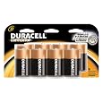 Duracell Batteries, D Size, 8-Count Packages (Pack of 2)