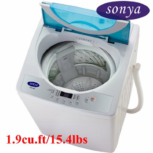 Sonya Compact Portable Apartment Small Washing Machine Washer 1.9cuft./15.4lbs/free Casters Included
