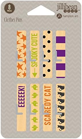 Halloween Clothes Pins 8/Pkg-Black Cat