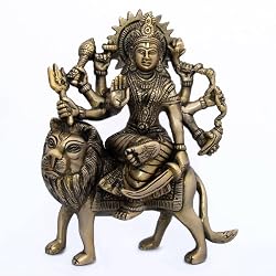 Religious Statue Goddess Durga Figurines 6.5 inches