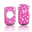 Pink with Silver Stars Case Cover for Brand UTStarcom 7126M 7126-M MetroPCS Protective Cell Phone Hard SNAP-ON [Beyond Cell Packaging]