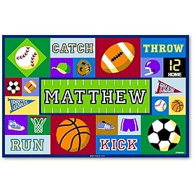 Olive Kids Bedding Game On Personalized Placemat blue by Kids Bedding