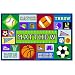Olive Kids Bedding Game On Personalized Placemat blue