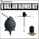 Giottos Rocket Air Blaster Q Ball Tiltable Lens Cleaner Tool CL2810 + Mini Tripod Kit