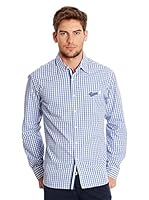 Ossa Fashion Camisa Hombre (Blanco / Azul)