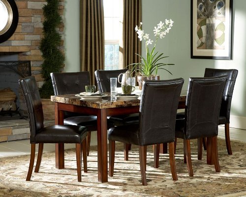 Achillea Faux Marble Dining Homelegance Furniture