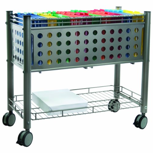 Advantus Vertiflex Mobile File Cart with Open Top, 28.25 x 13.75 x 27.375 Inches, Matte Gray (VF52000) On Sale