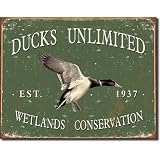 Ducks Unlimited - Since 1937 Metal Tin Sign 16"W x 12.5"H