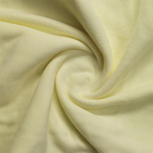 DiaperMaker Micro Fleece Fabric (Made in USA, Baby Yellow, sold by the yard)