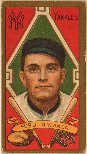 Photo Russell Ford, New York Yankees, baseball card portrait 1911