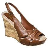 Women's Mossimo® Black Presta Wedge Sandals - Cognac