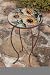 Sunflowers Round Glass Side Table