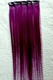 Hair Collection-18″ Purple 100% Human Hair Clip on Extensions – 1.75″widex5pcs