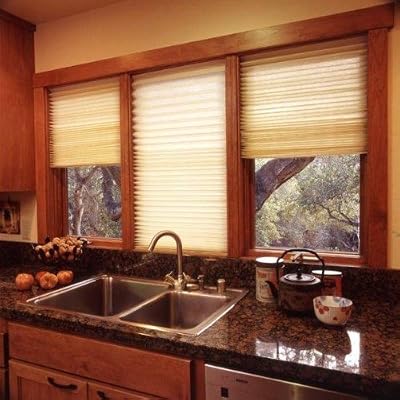 Natural Pleated Blinds 48" x 72" - Pack of 3