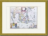 Gold Framed/Matted Print 17x23, India And Southeast Asia
