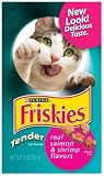Friskies Cat Treats Tender Salmon & Shrimp Flavors, 3-Ounce Pouches (Pack of 20)