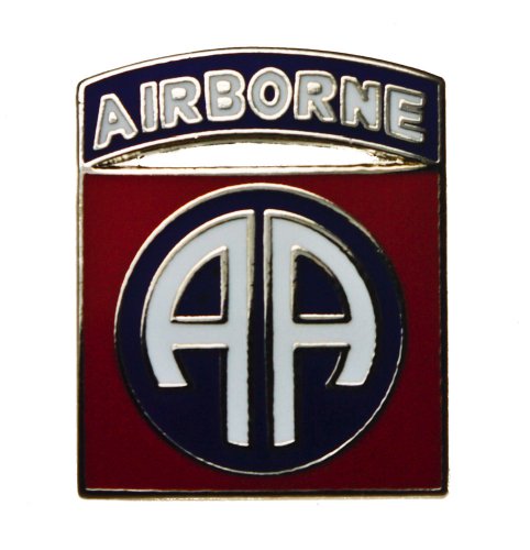 Eagle America82nd Airborne Rhodium United States Army hat or lapel pin HON14674