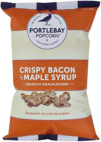 Portlebay Popcorn Kracklecorn 20 X 25g Bags (Bacon &amp; Maple Syrup Kracklecorn)