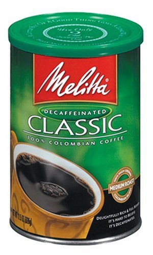 Melitta Classic Decaffeinated Ground Coffee, 11.5-Ounce Cans (Pack of 4)