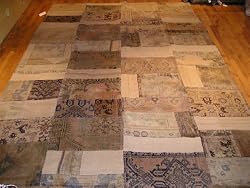 Handmade Turkish Parcha Rug 9'8"x13'4"
